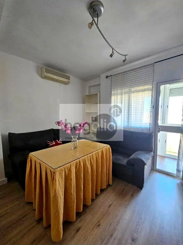 Living room of Flat for rent in Sevilla  with Air Conditioner, Terrace and Furnished