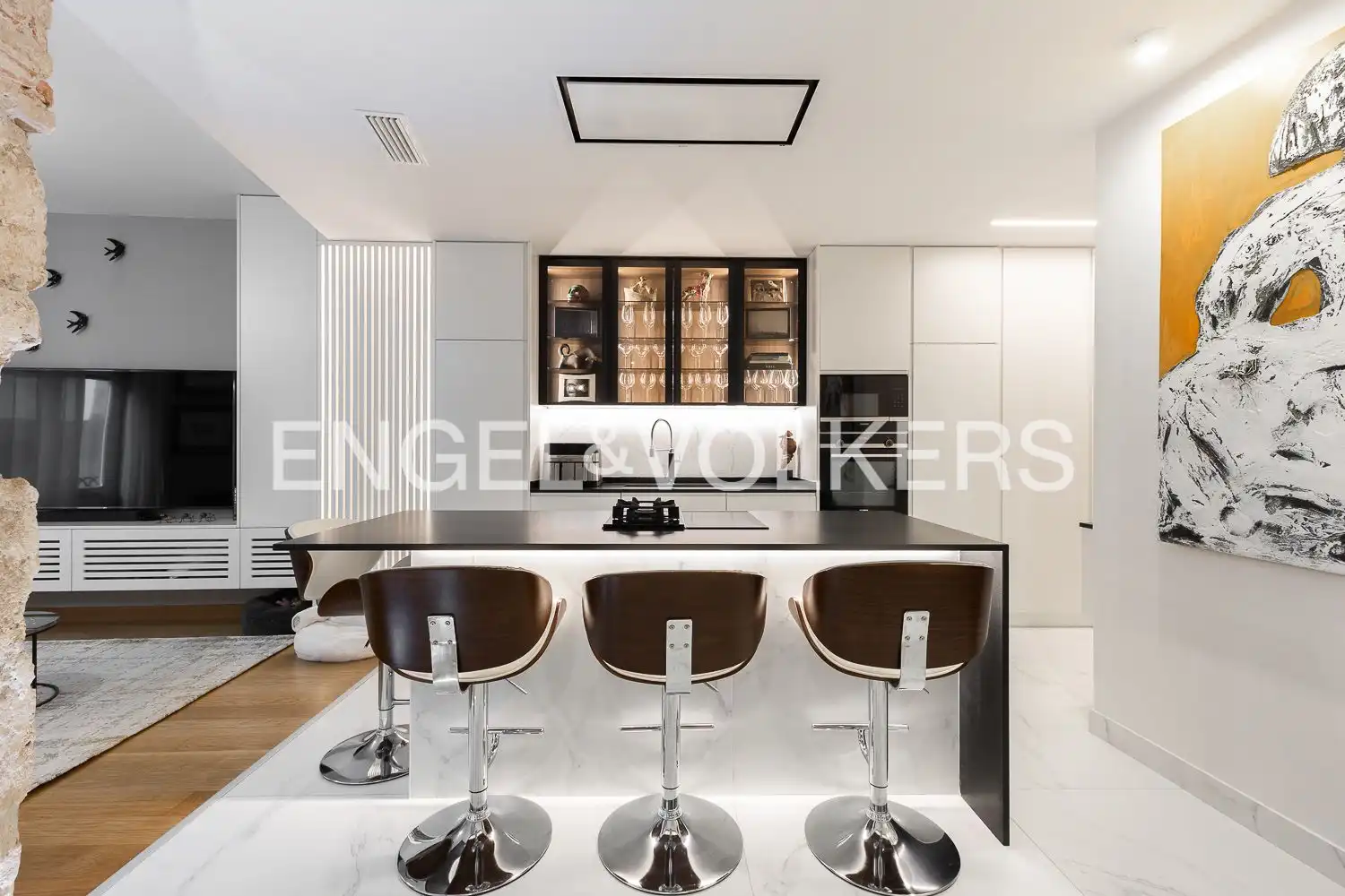 Cocina de Apartamento en venta en Valencia con Aire acondicionado, Calefacción y Parquet