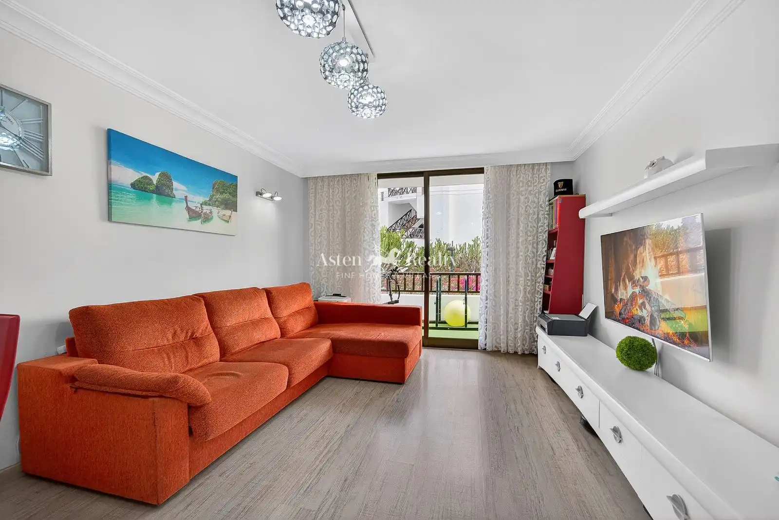Sala d'estar de Apartament en venda en Arona amb Aire condicionat, Terrassa i Piscina