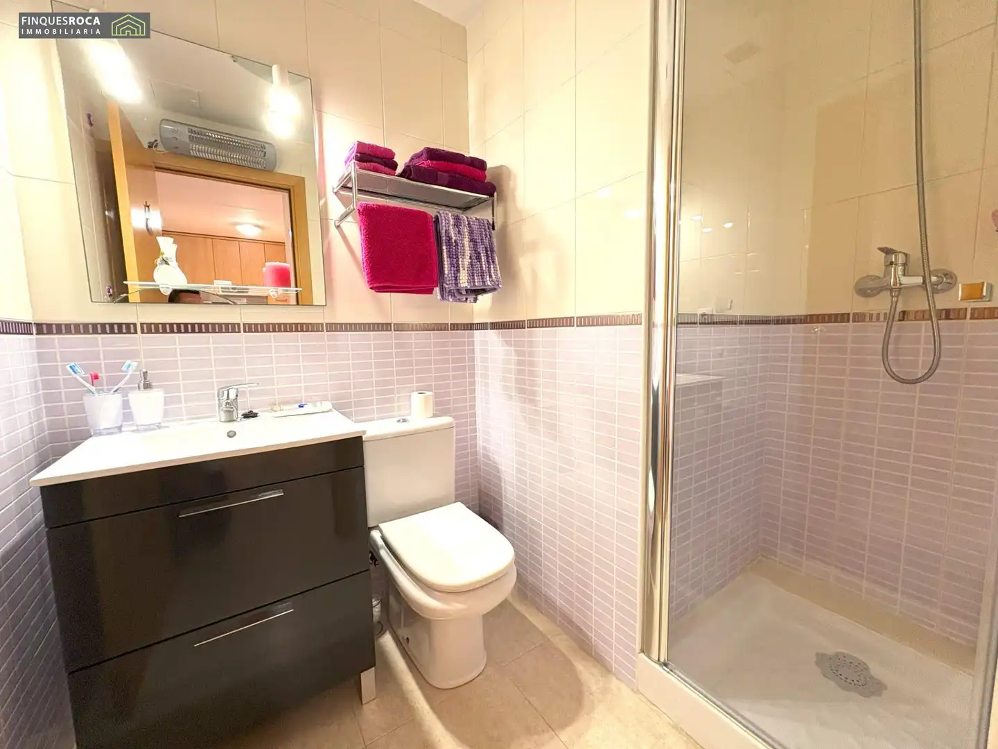 Baño de Apartamento en venta en Alcanar con Calefacción, Terraza y Piscina