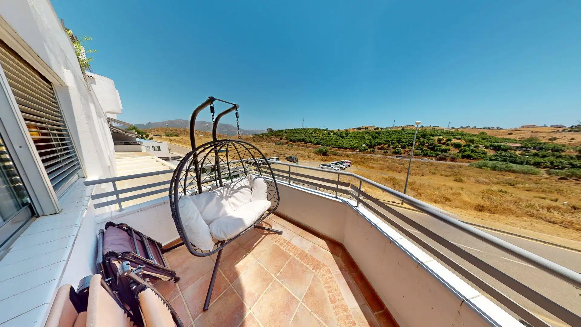 Terrasse von Wohnung zum Verkauf in Mijas mit Klimaanlage, Heizung und Privatgarten