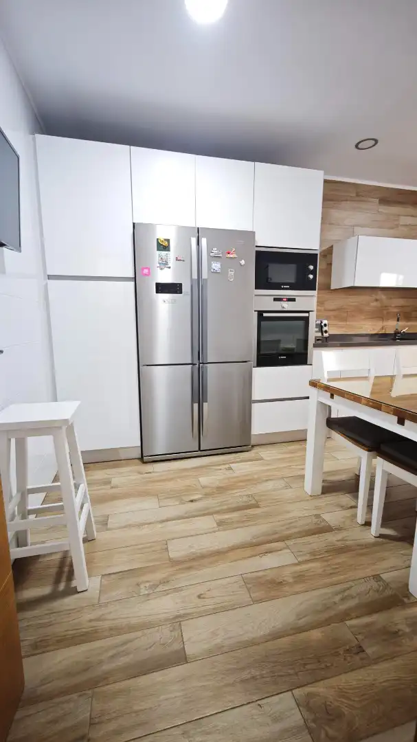 Kitchen of Detached homes for sale in Roquetas de Mar  with Air Conditioner, Furnished and Balcony