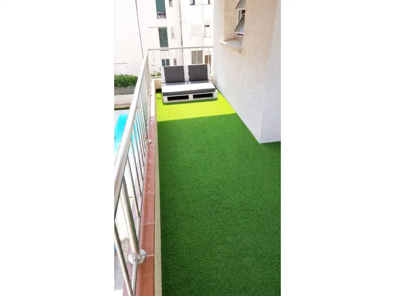 Terrasse von Wohnung zum Verkauf in Cubelles mit Heizung, Parkett und Abstellraum
