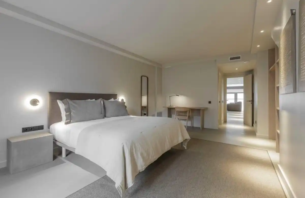 Habitación de Apartamento de alquiler en Barcelona con Aire acondicionado, Amueblado y Horno