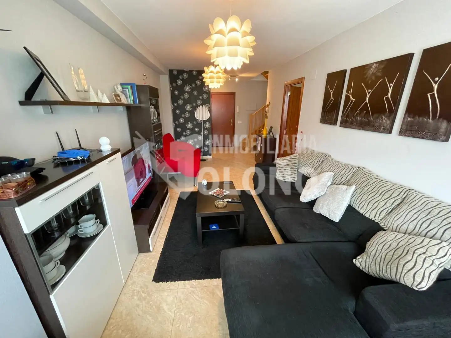 Sala de estar de Dúplex en venta en Castañares de Rioja con Calefacción, Parquet y Terraza