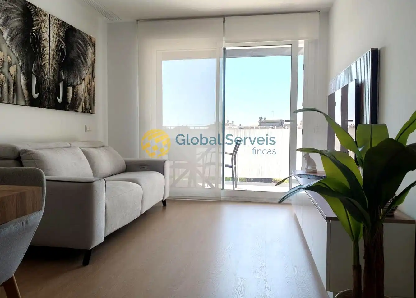 Sala de estar de Ático en venta en Abrera con Aire acondicionado, Parquet y Terraza