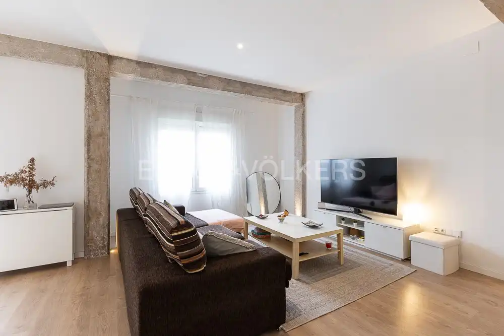 Living room of Flat for rent in Valencia  with Air Conditioner, Heating and Parquet flooring