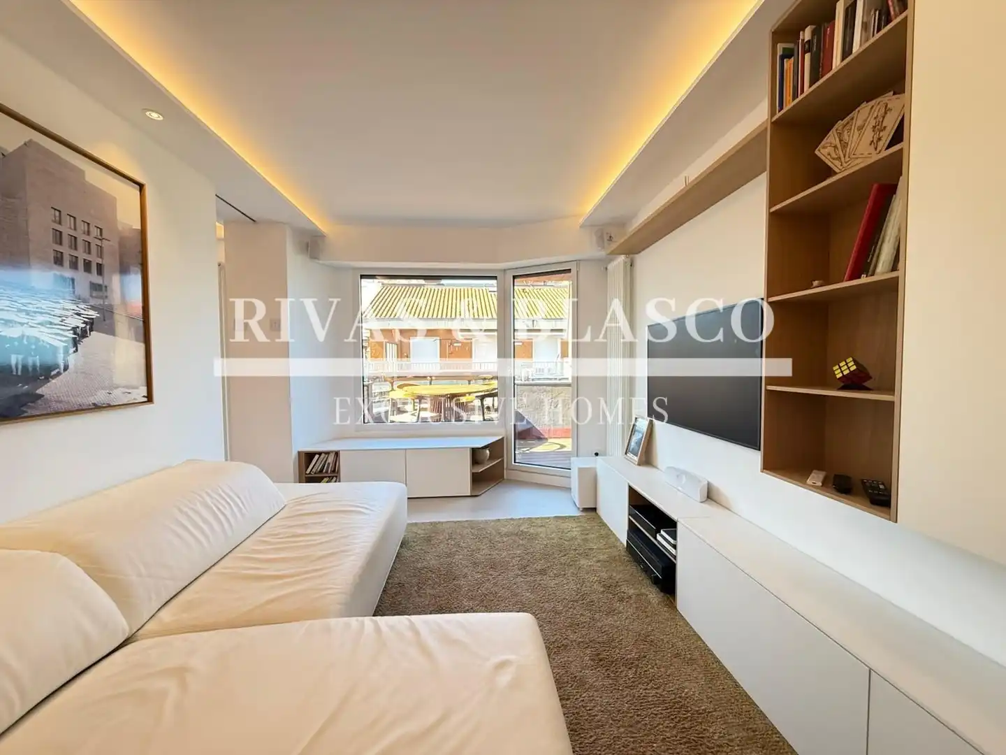 Sala de estar de Apartamento de alquiler en Donostia - San Sebastián  con Calefacción, Terraza y Amueblado