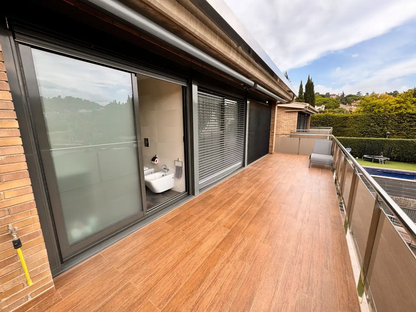 Terraza de Casa o chalet en venta en Vallromanes con Aire acondicionado, Calefacción y Jardín privado
