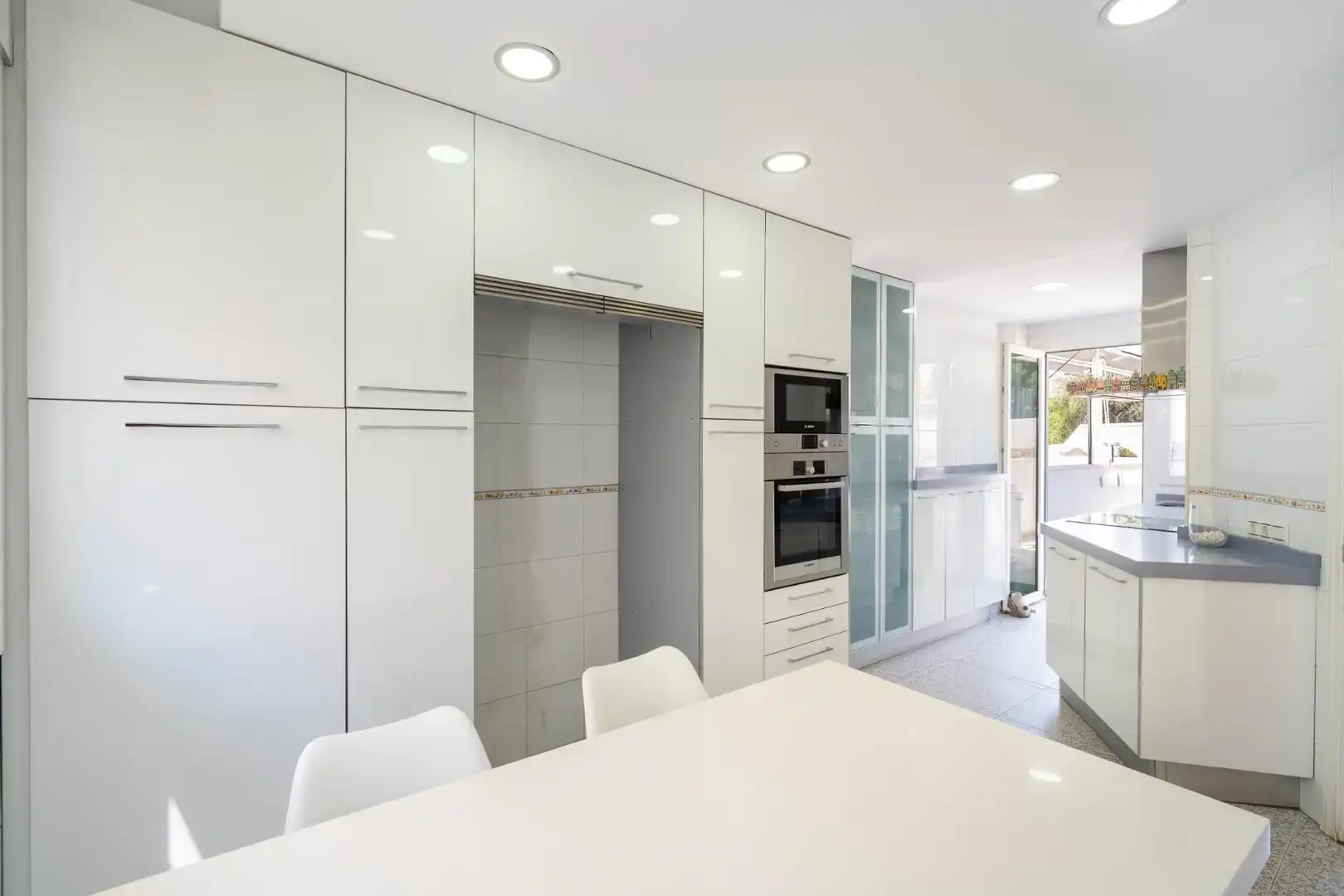 Cocina de Casa adosada en venta en Almería con Aire acondicionado, Terraza y Trastero