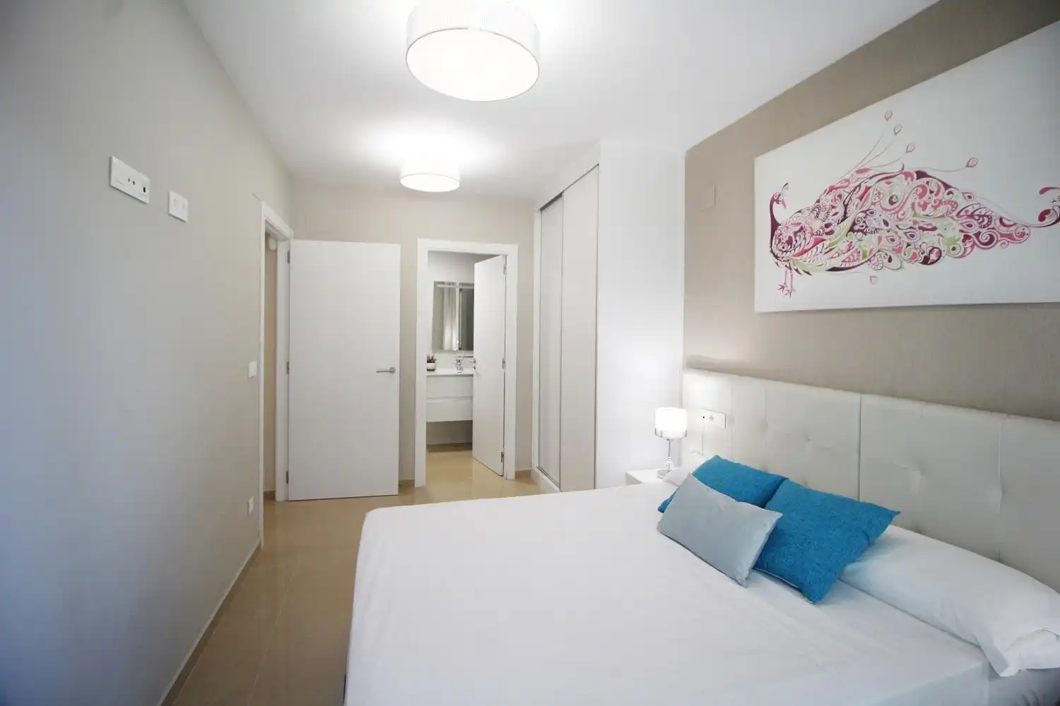 Schlafzimmer von Wohnung zum Verkauf in Oropesa del Mar / Orpesa mit Klimaanlage, Privatgarten und Terrasse