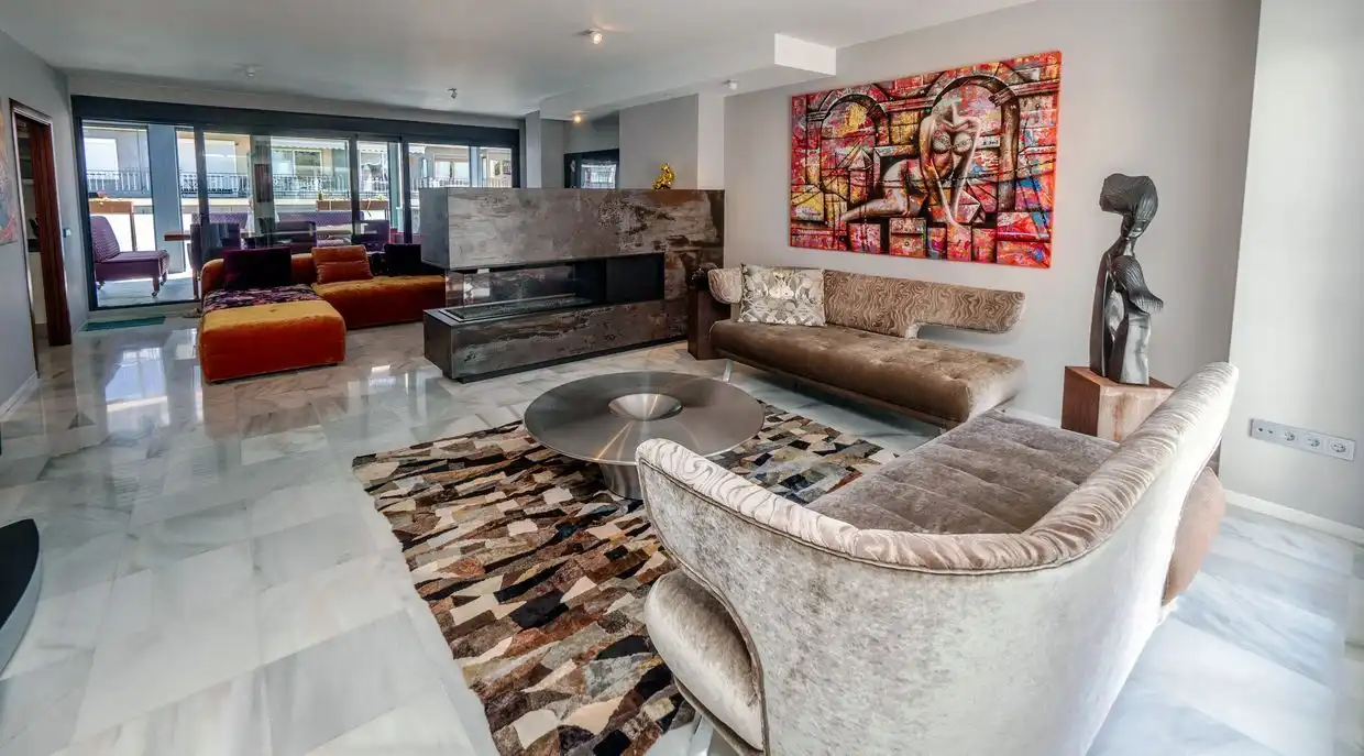 Living room of Attic for sale in Dénia  with Air Conditioner, Heating and Terrace