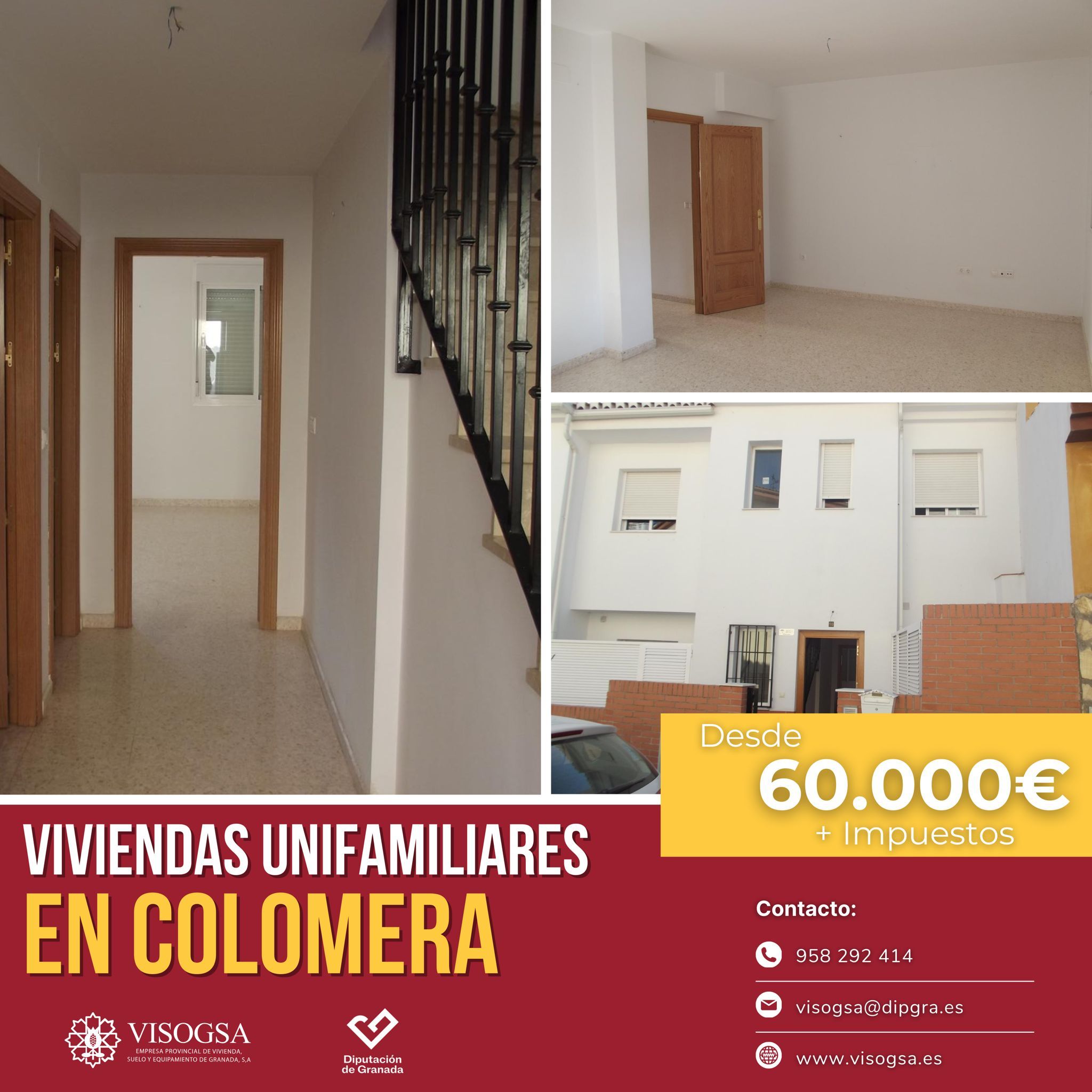 Exterior view of Single-family semi-detached for sale in Colomera  with Heating and Balcony