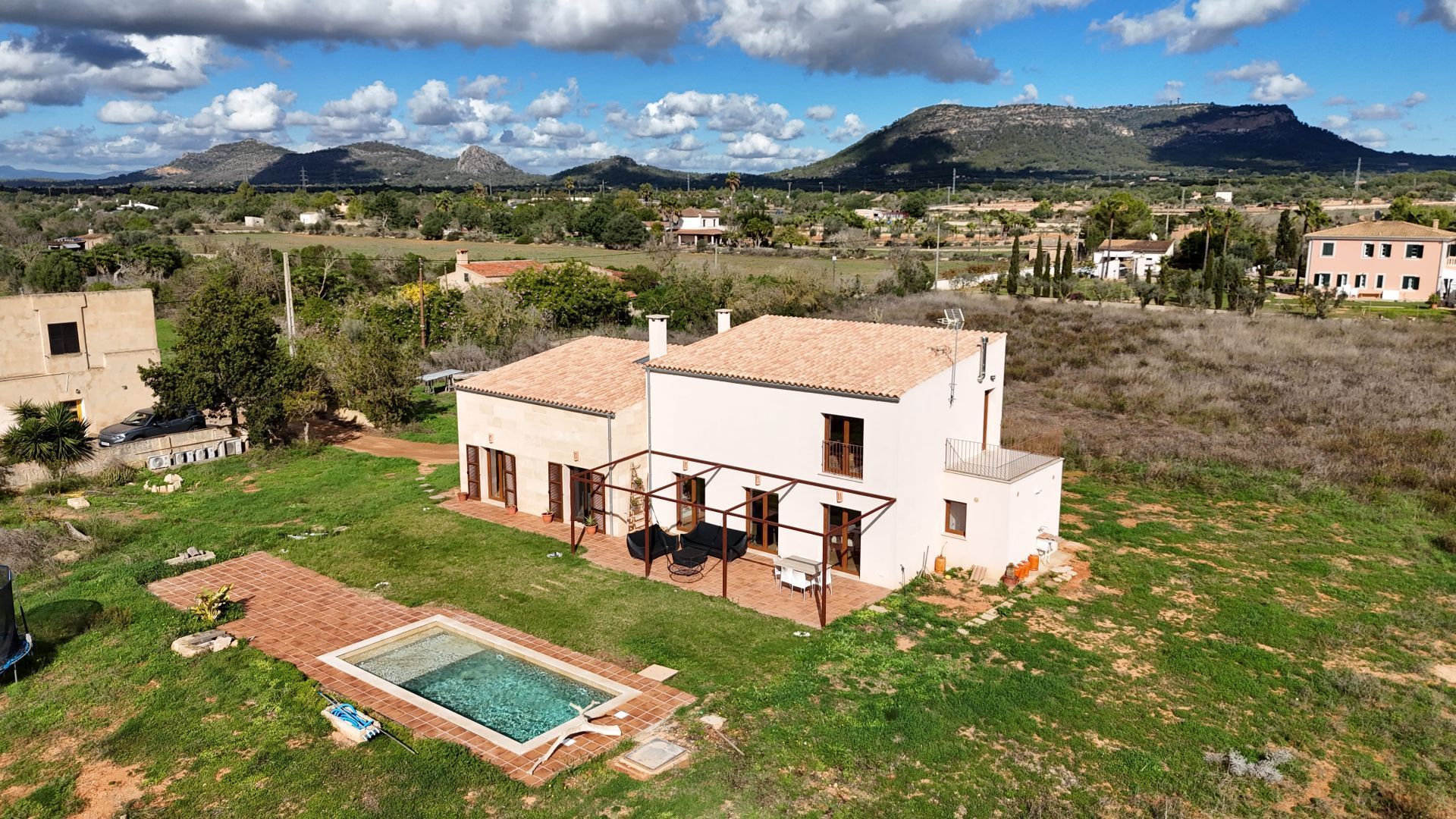 Exterior view of Country house to rent in Llucmajor  with Air Conditioner, Heating and Terrace