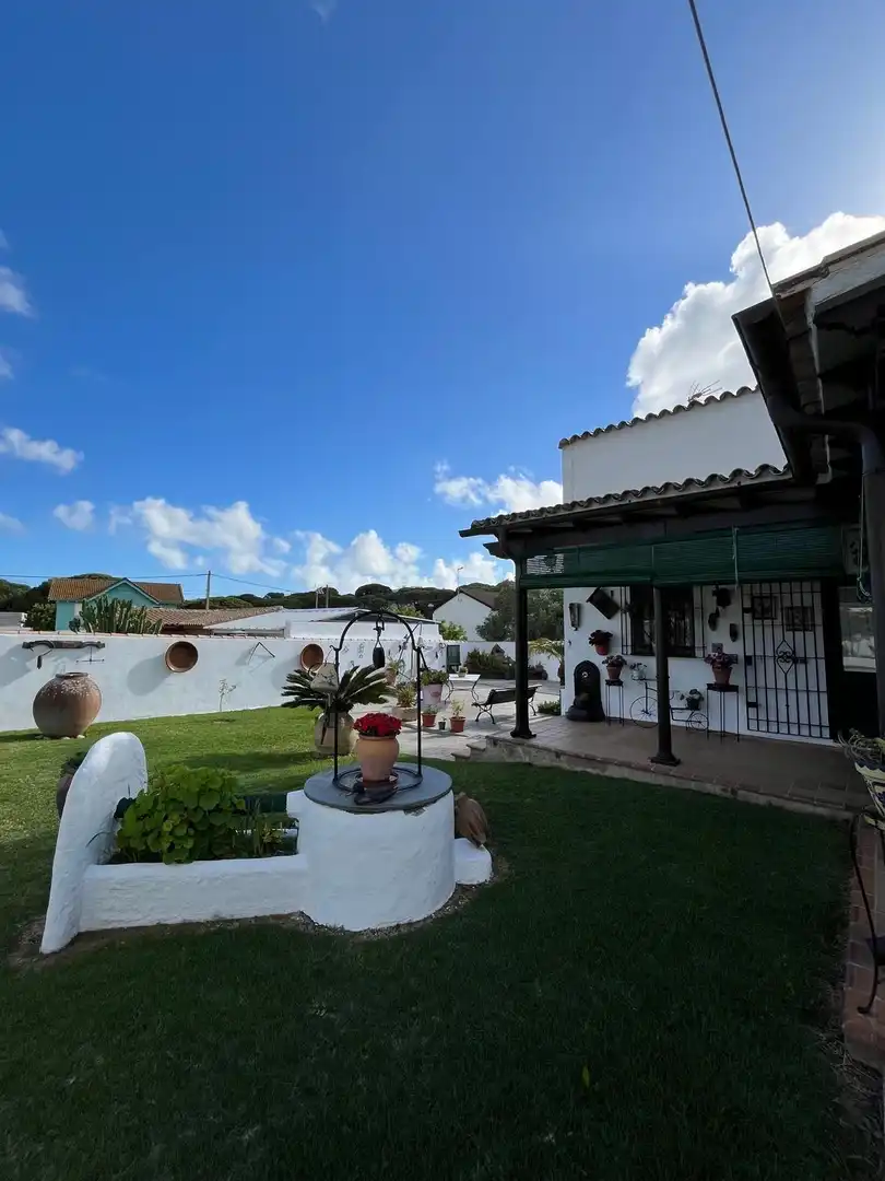 Jardí de Casa o xalet en venda en Chiclana de la Frontera amb Jardí privat, Moblat i Piscina comunitària