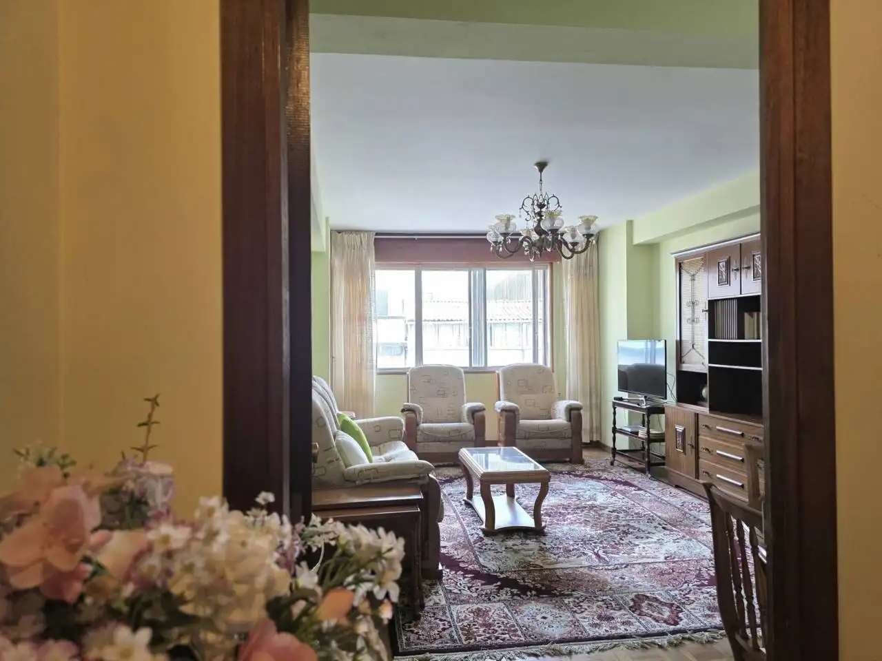 Sala de estar de Piso en venta en A Coruña Capital 