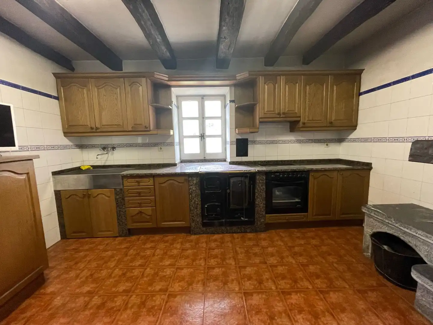 Cocina de Finca rústica en venta en Araitz con Jardín privado y Terraza