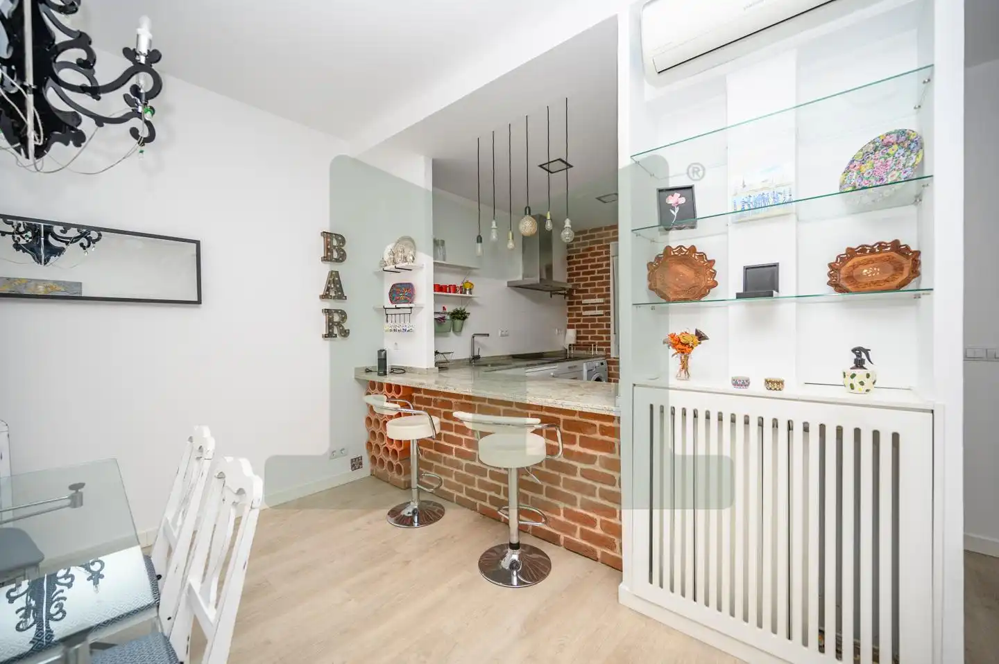 Küche von Wohnung zur Miete in Madrid mit Klimaanlage, Heizung und Terrasse