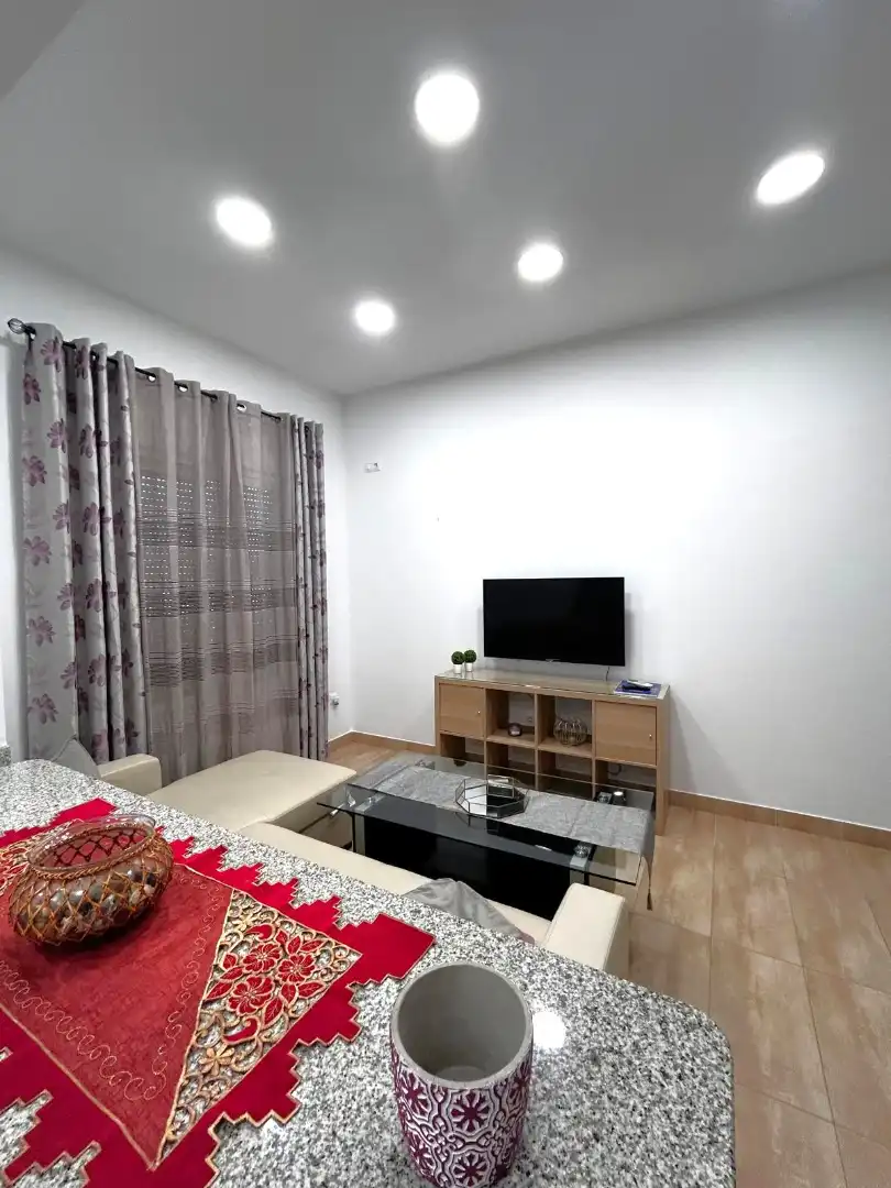 Wohnzimmer von Einfamilien-Reihenhaus zur Miete in Alhaurín El Grande mit Klimaanlage, Terrasse und Abstellraum