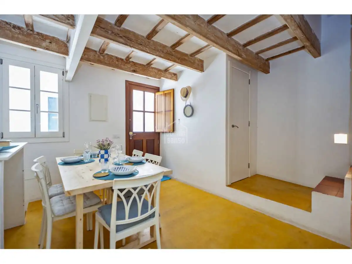 Comedor de Apartamento en venta en Ciutadella de Menorca con Calefacción, Terraza y Amueblado