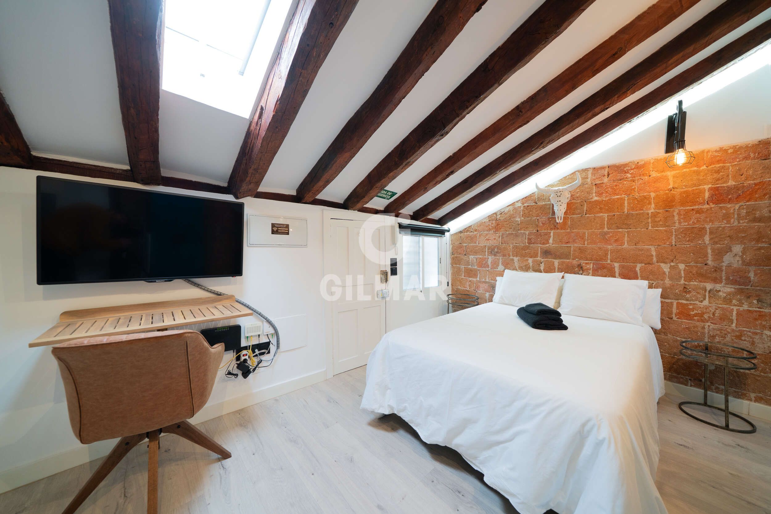 Bedroom of Flat for sale in  Madrid Capital  with Heating