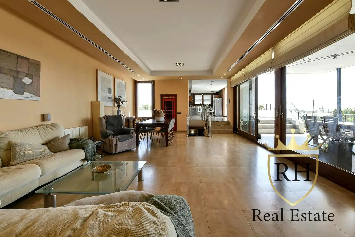 Sala d'estar de Casa o xalet en venda en  Palma de Mallorca amb Aire condicionat, Calefacció i Jardí privat