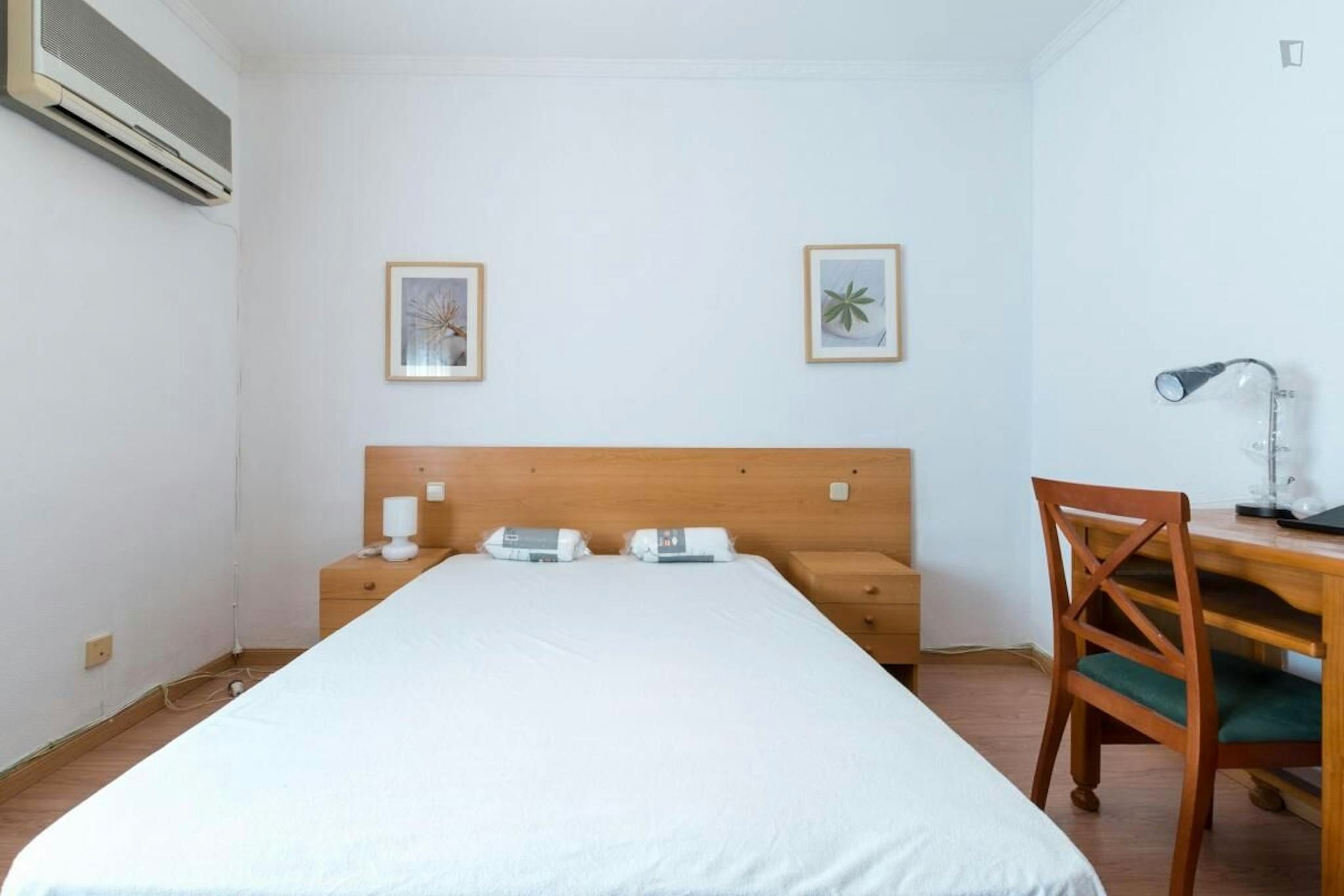 Bedroom of Flat to rent in  Madrid Capital  with Heating, Furnished and Washing machine