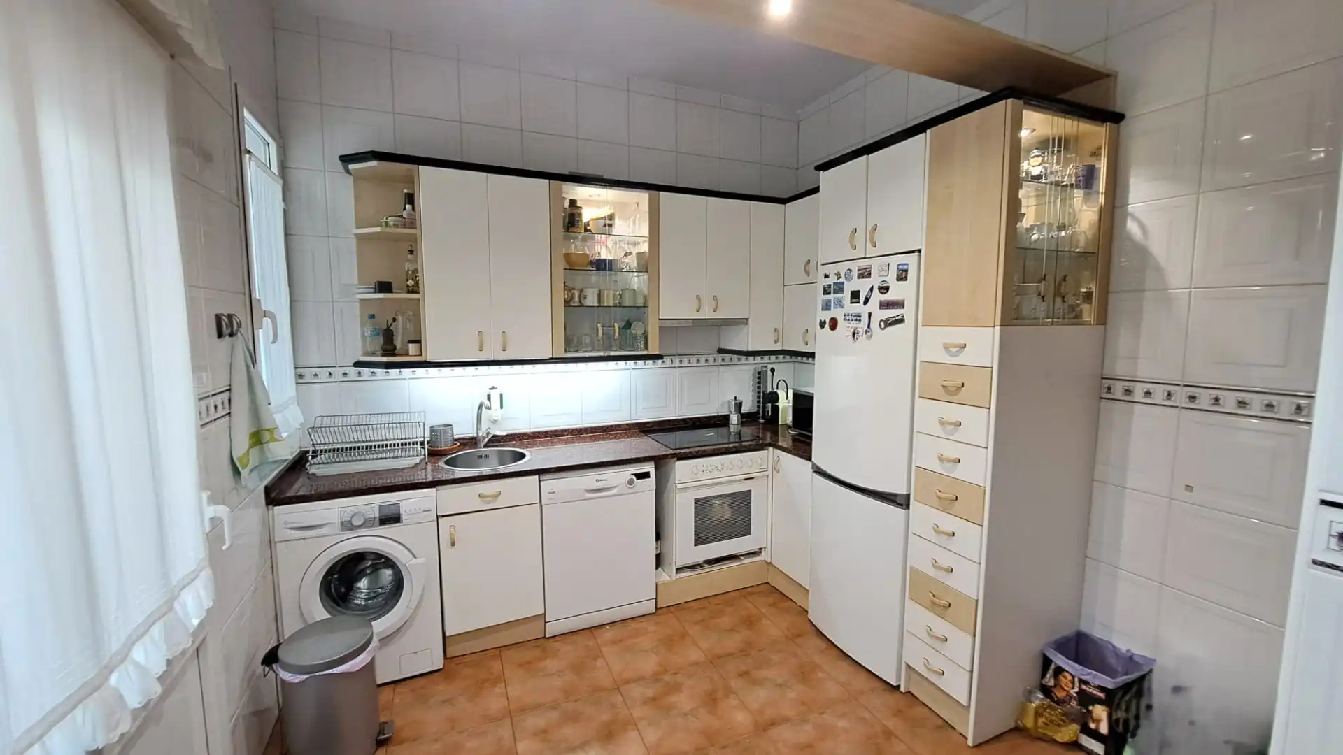 Cuina de Casa o xalet en venda en Bilbao  amb Calefacció, Jardí privat i Terrassa