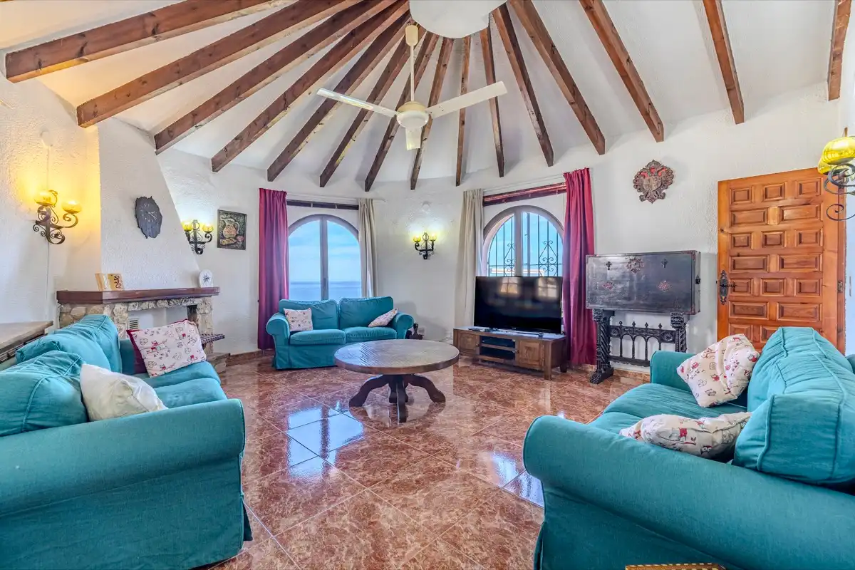 Living room of Houses for sale in Jávea / Xàbia  with Air Conditioner, Heating and Private garden