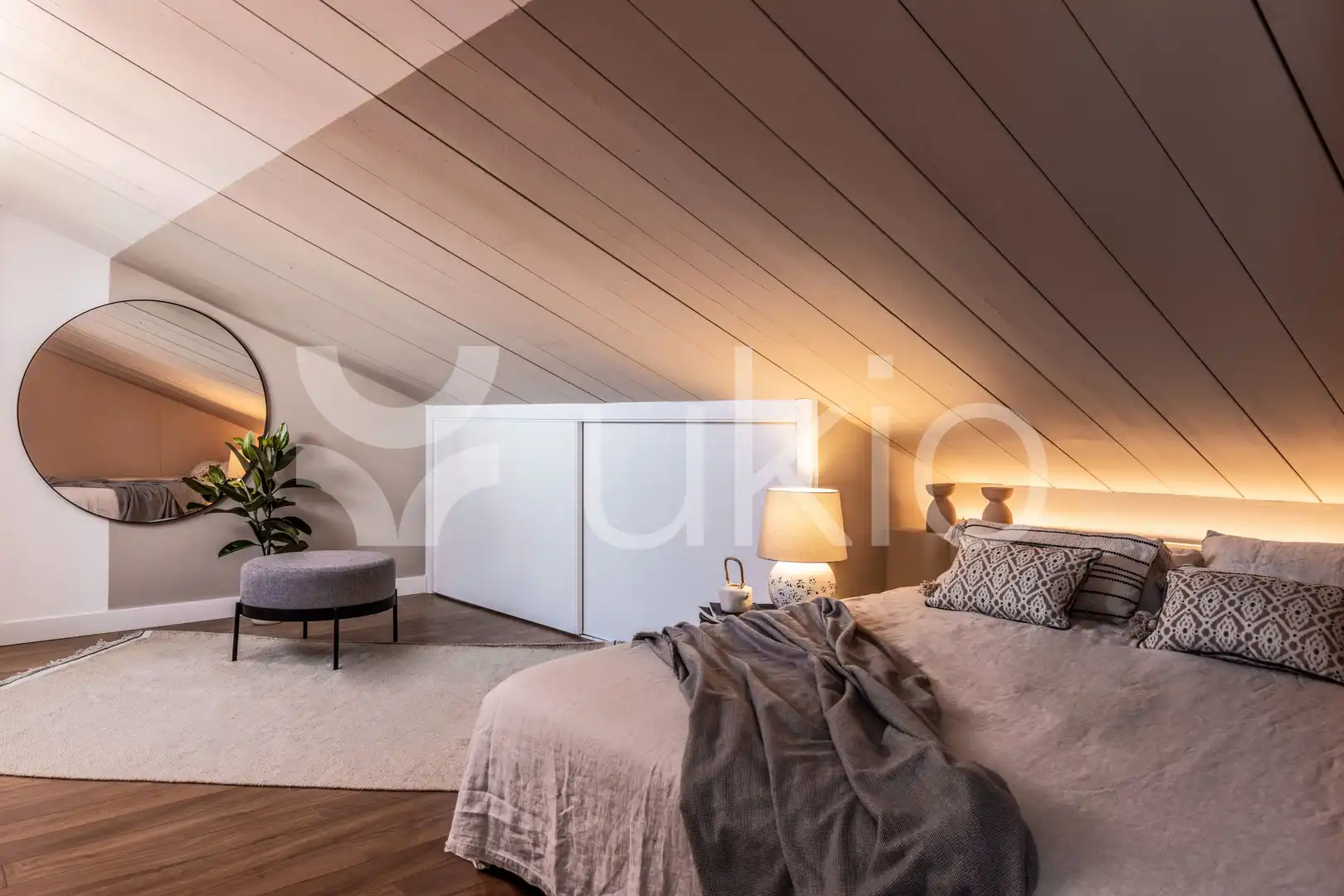 Habitación de Apartamento de alquiler en Madrid con Aire acondicionado, Calefacción y Terraza
