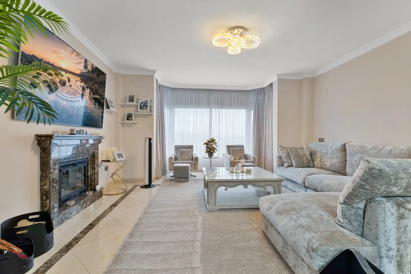 Living room of Houses for sale in Benalmádena  with Air Conditioner, Heating and Private garden