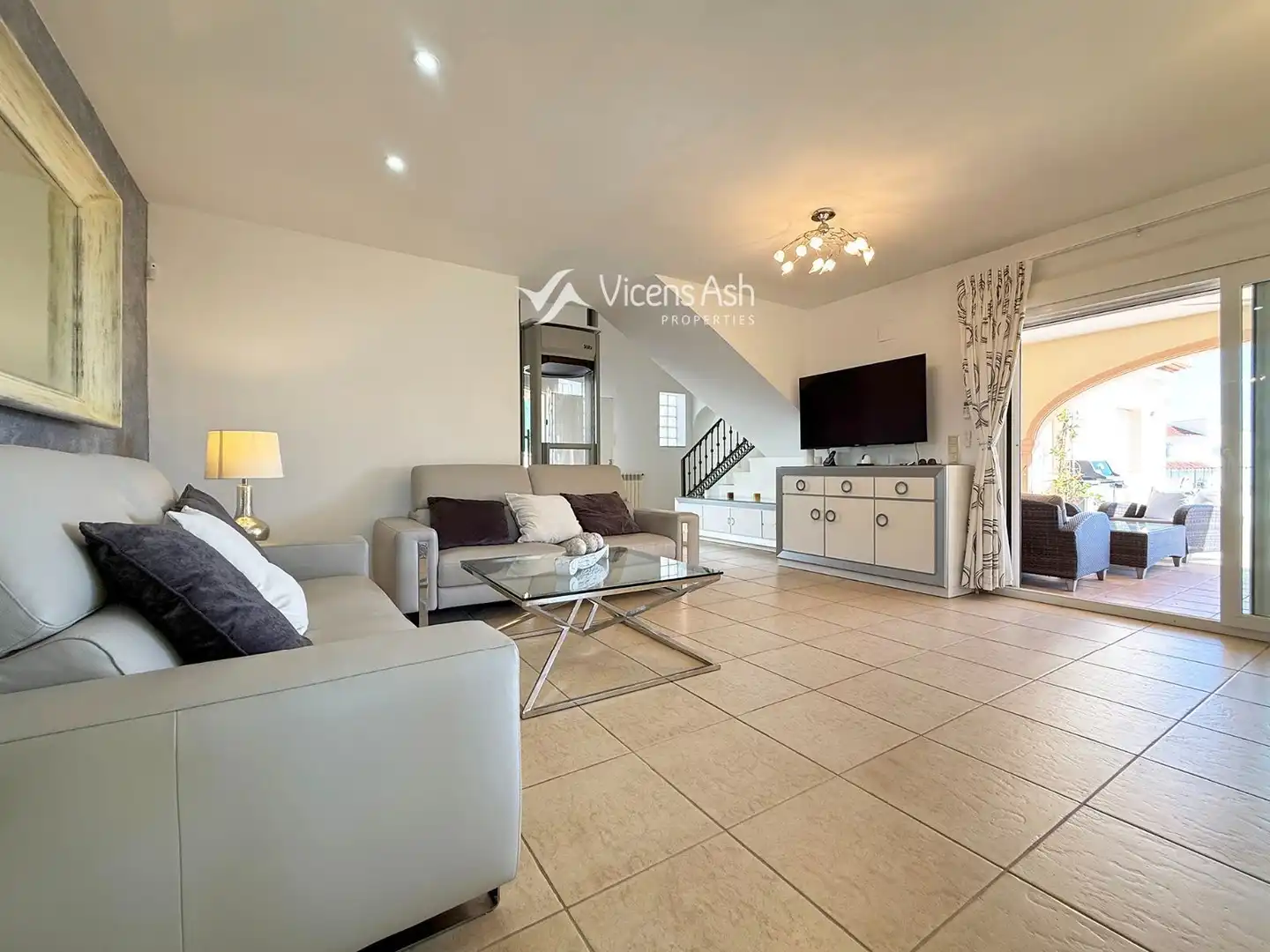 Living room of Houses for sale in Jávea / Xàbia  with Air Conditioner, Heating and Terrace