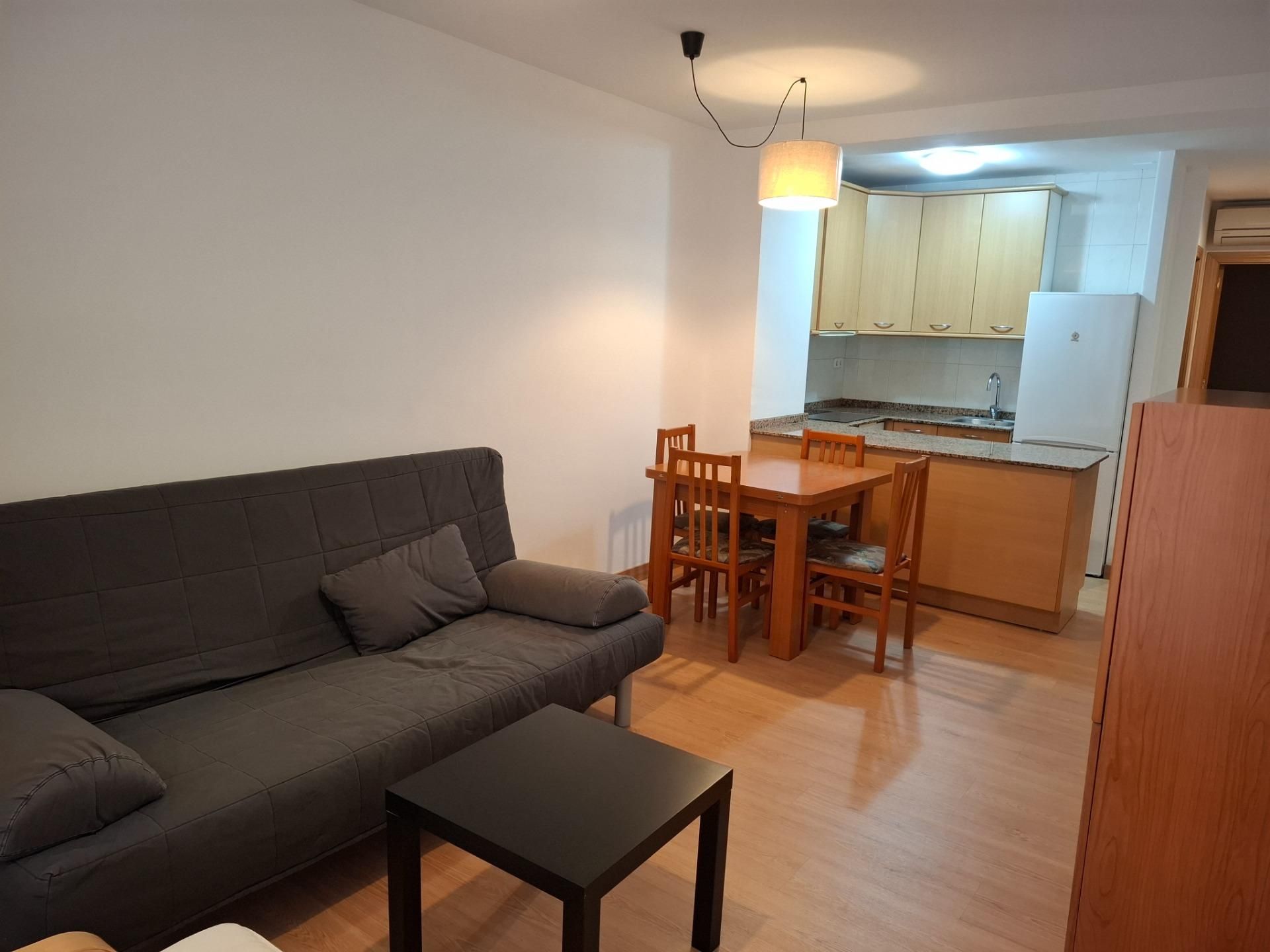 Sala d'estar de Pis de lloguer en  Lleida Capital amb Aire condicionat i Parquet