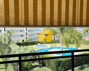 Exterior view of Flat for sale in Torremolinos  with Air Conditioner, Private garden and Swimming Pool