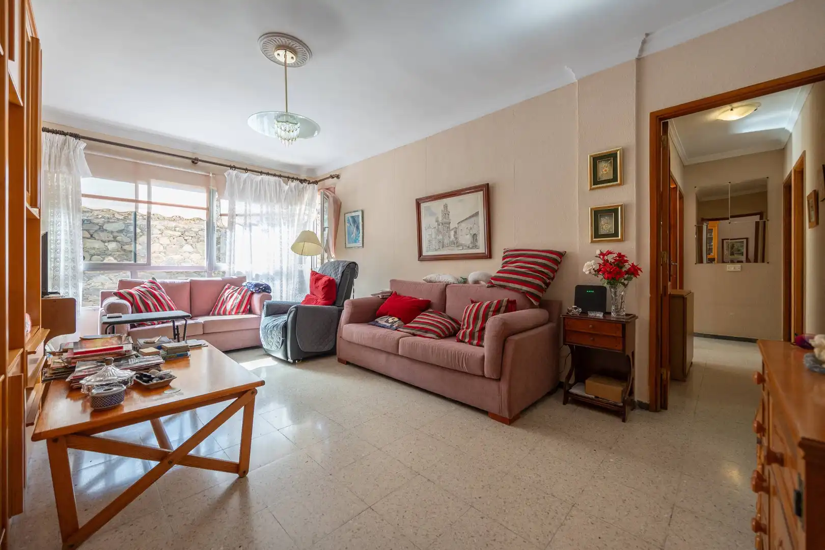 Sala de estar de Piso en venta en Las Palmas de Gran Canaria con Amueblado