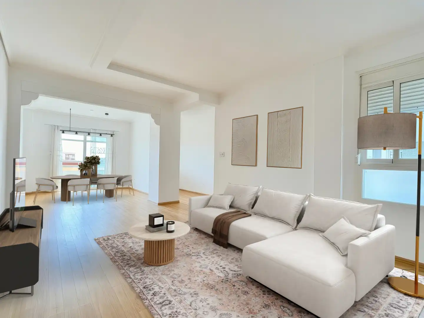 Sala de estar de Piso en venta en Sagunto / Sagunt con Aire acondicionado, Calefacción y Balcón