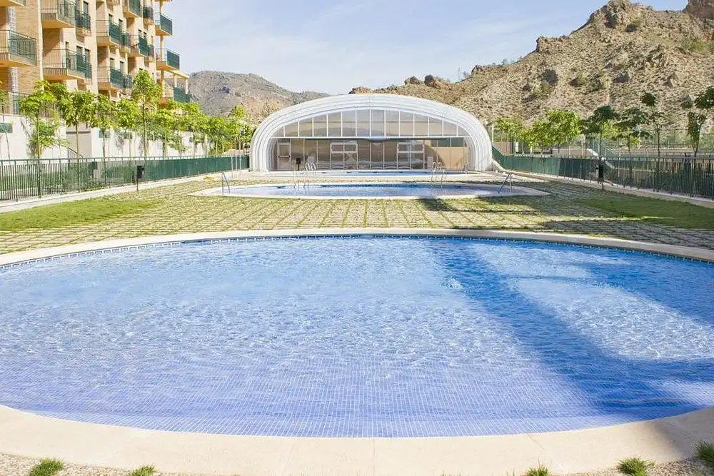 Piscina de Planta baja en venta en Villanueva del Río Segura con Aire acondicionado, Jardín privado y Terraza