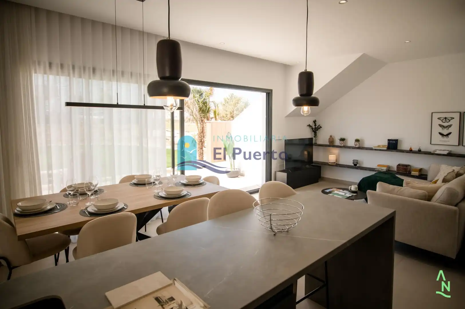 Menjador de Apartament en venda en Alhama de Murcia amb Jardí privat, Terrassa i Piscina comunitària