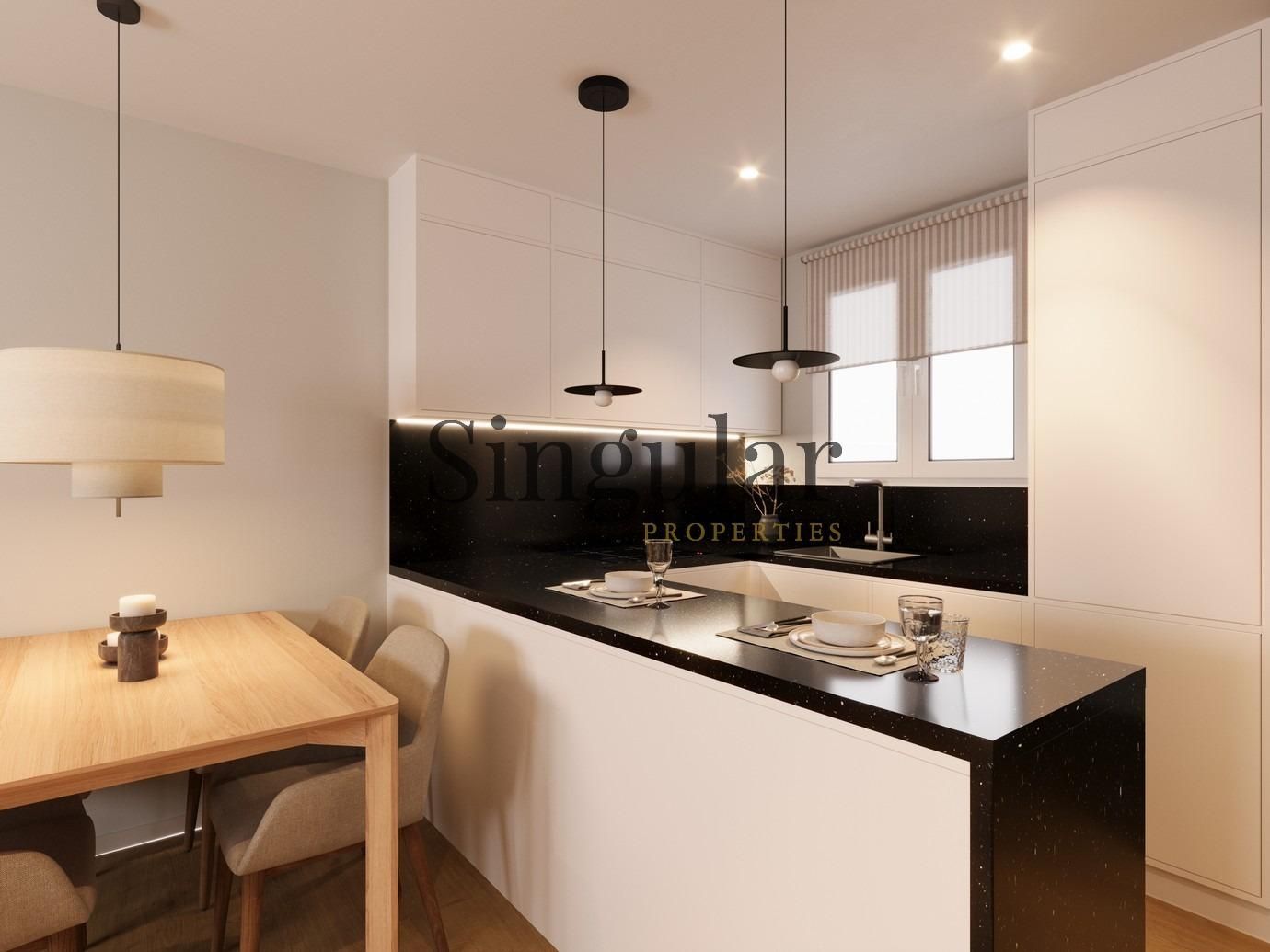 Kitchen of Flat for sale in  Barcelona Capital  with Air Conditioner, Heating and Parquet flooring