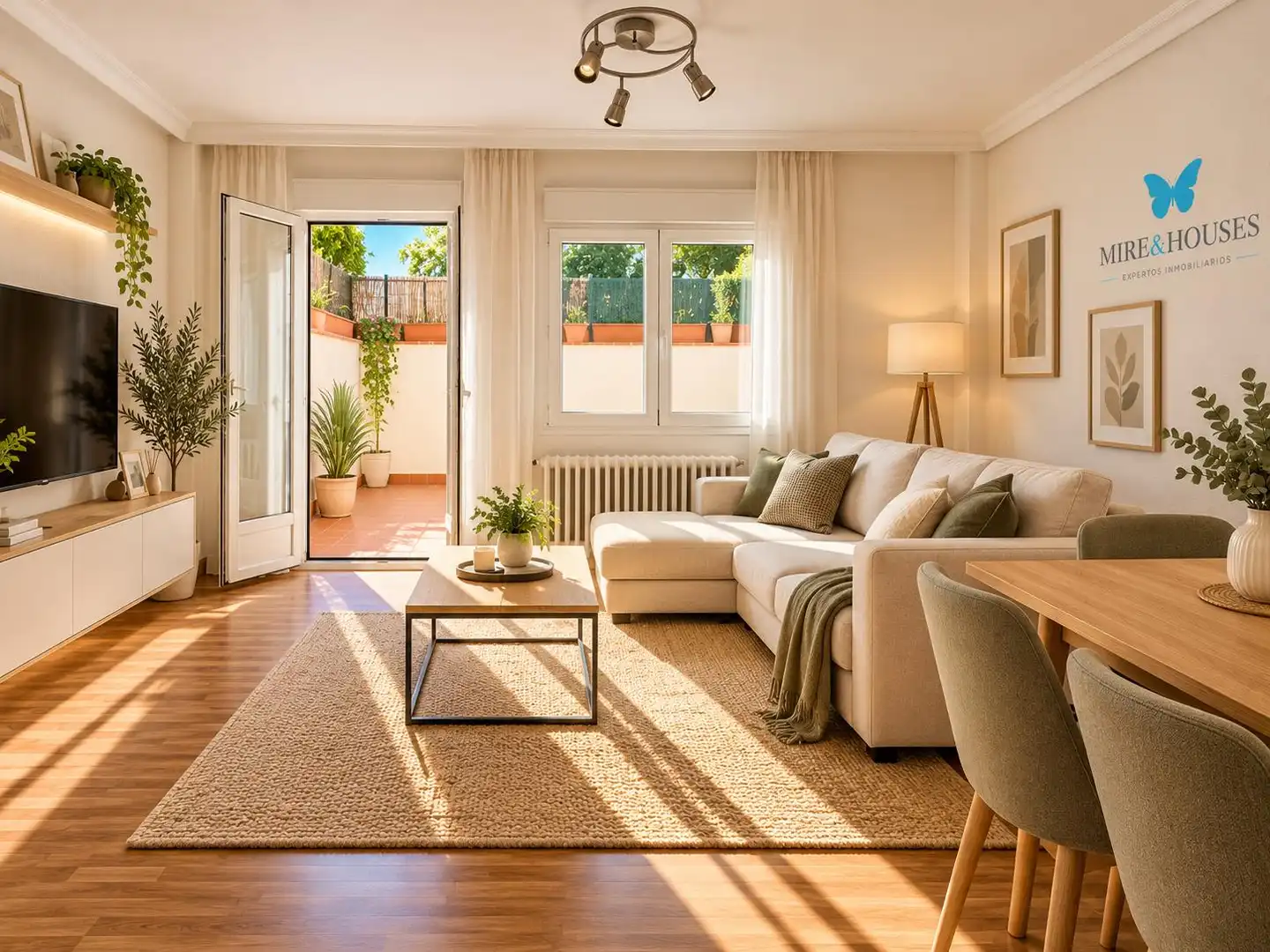 Sala d'estar de Casa adosada en venda en Ensanche