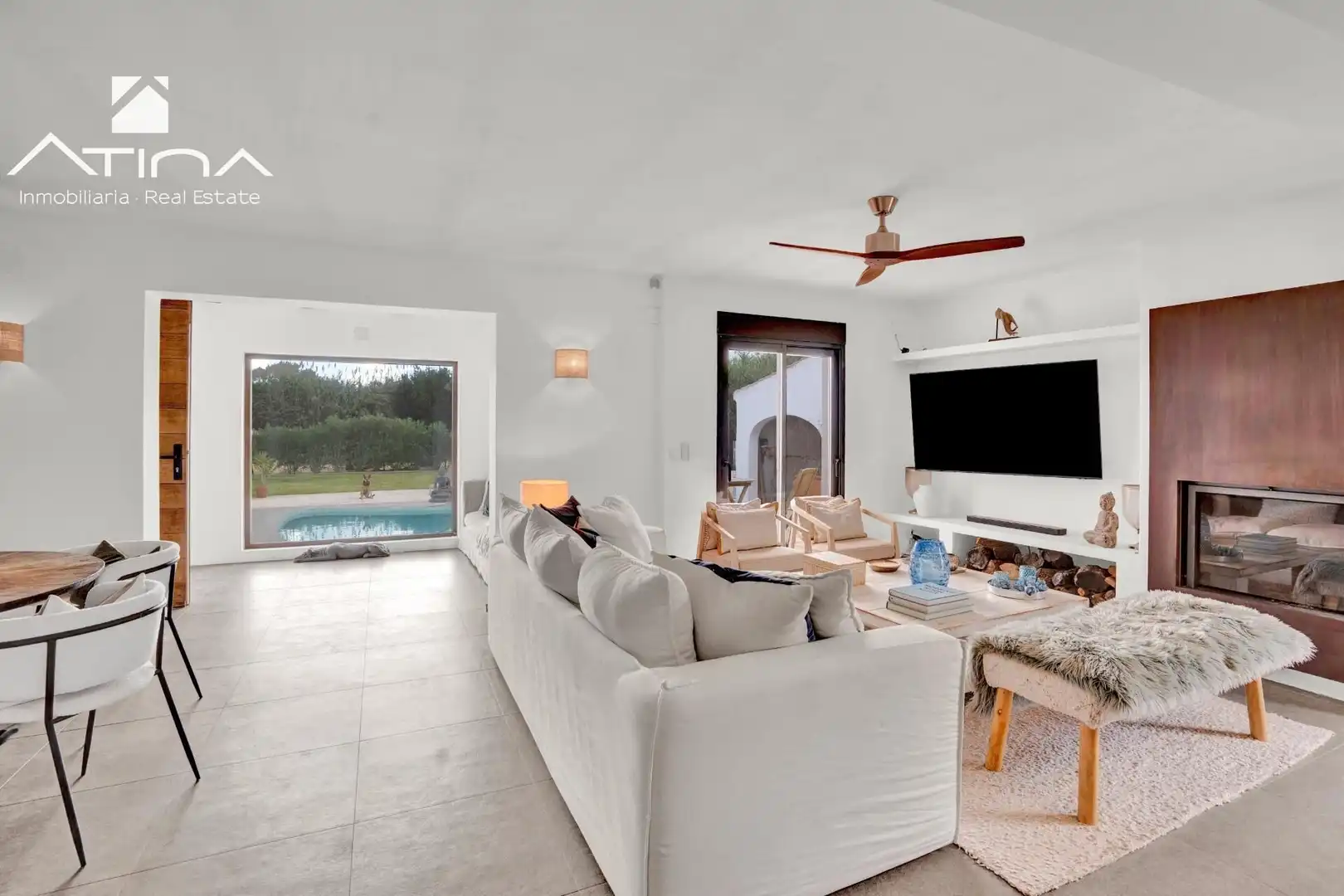 Sala d'estar de Casa o xalet en venda en Jávea / Xàbia amb Aire condicionat, Calefacció i Jardí privat