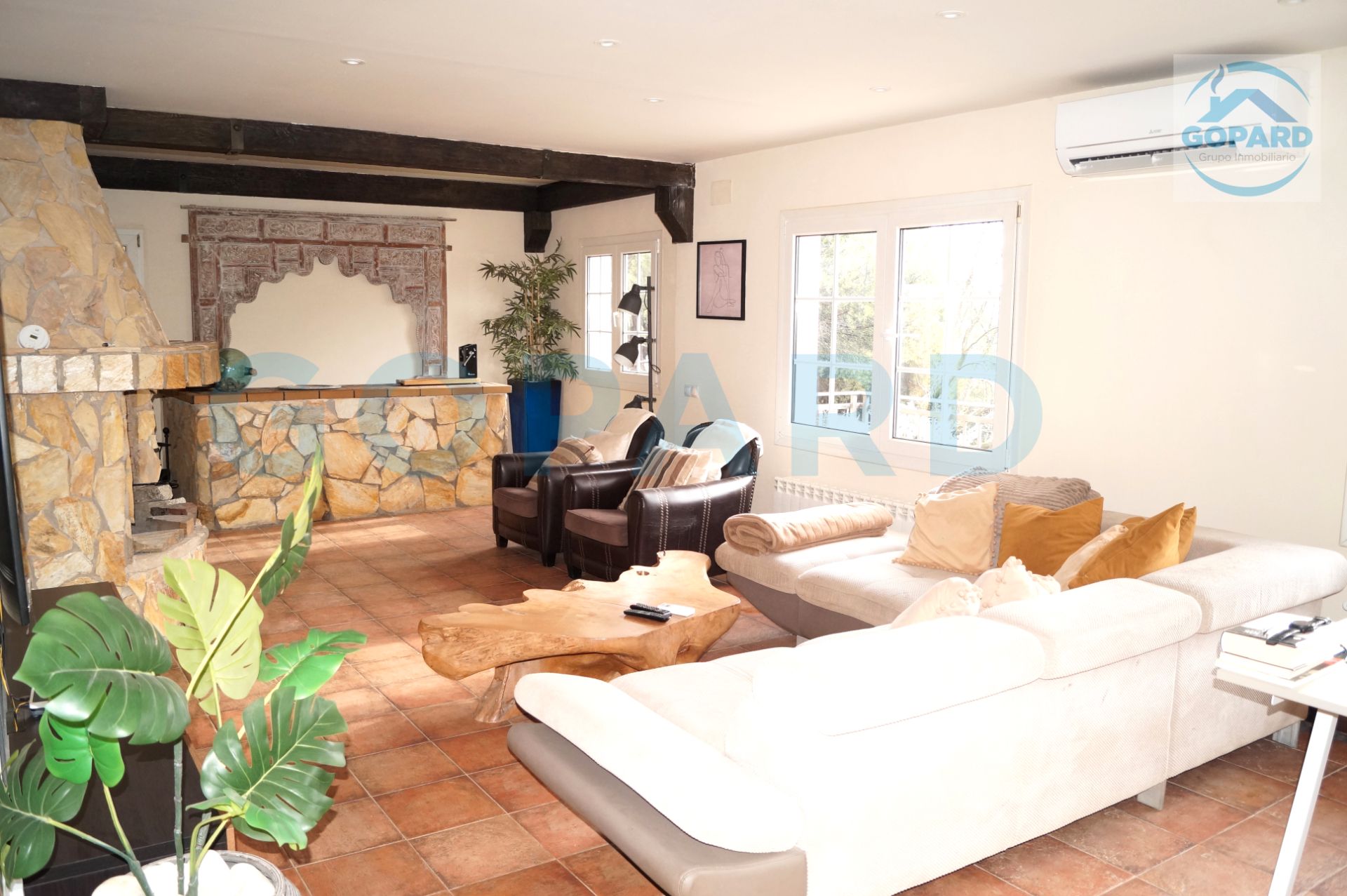 Living room of House or chalet to rent in Valdemorillo  with Air Conditioner, Heating and Private garden