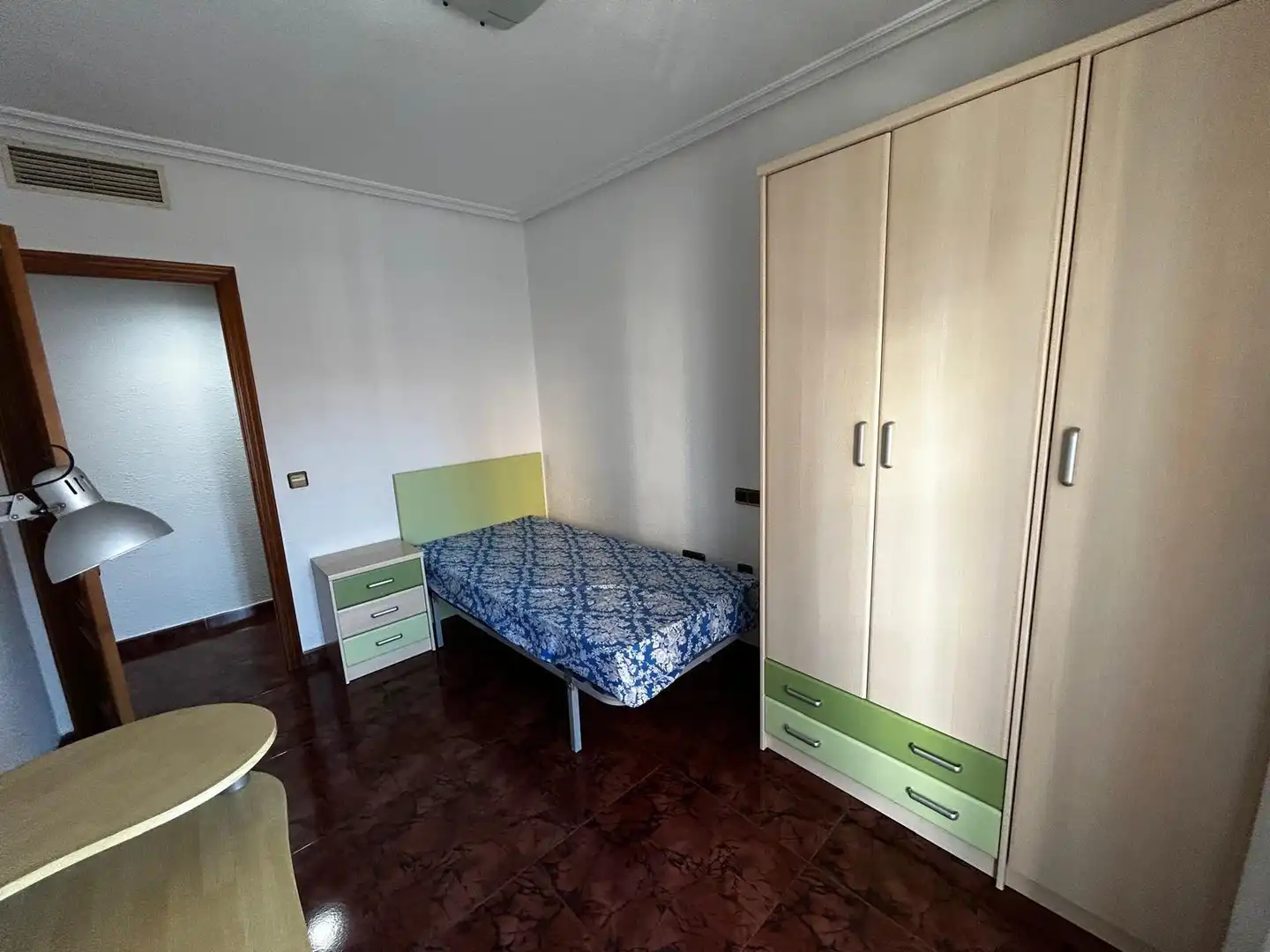 Bedroom of Flat for rent in Murcia  with Air Conditioner, Heating and Terrace