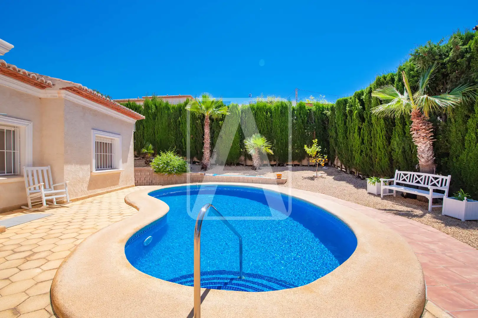 Piscina de Casa o chalet en venta en Calpe / Calp con Aire acondicionado, Calefacción y Jardín privado