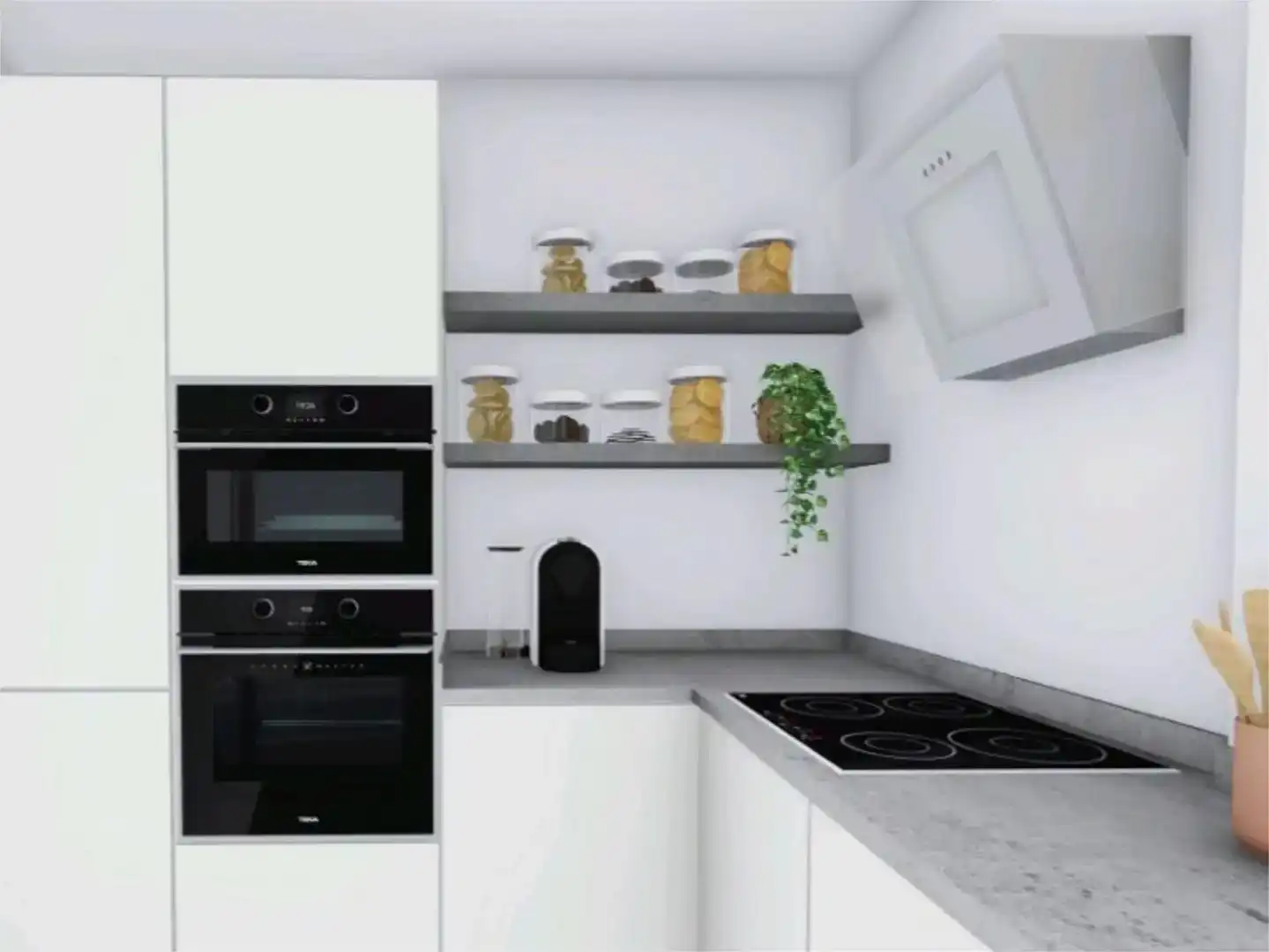 Küche von Wohnung zur Miete in La Llosa mit Klimaanlage