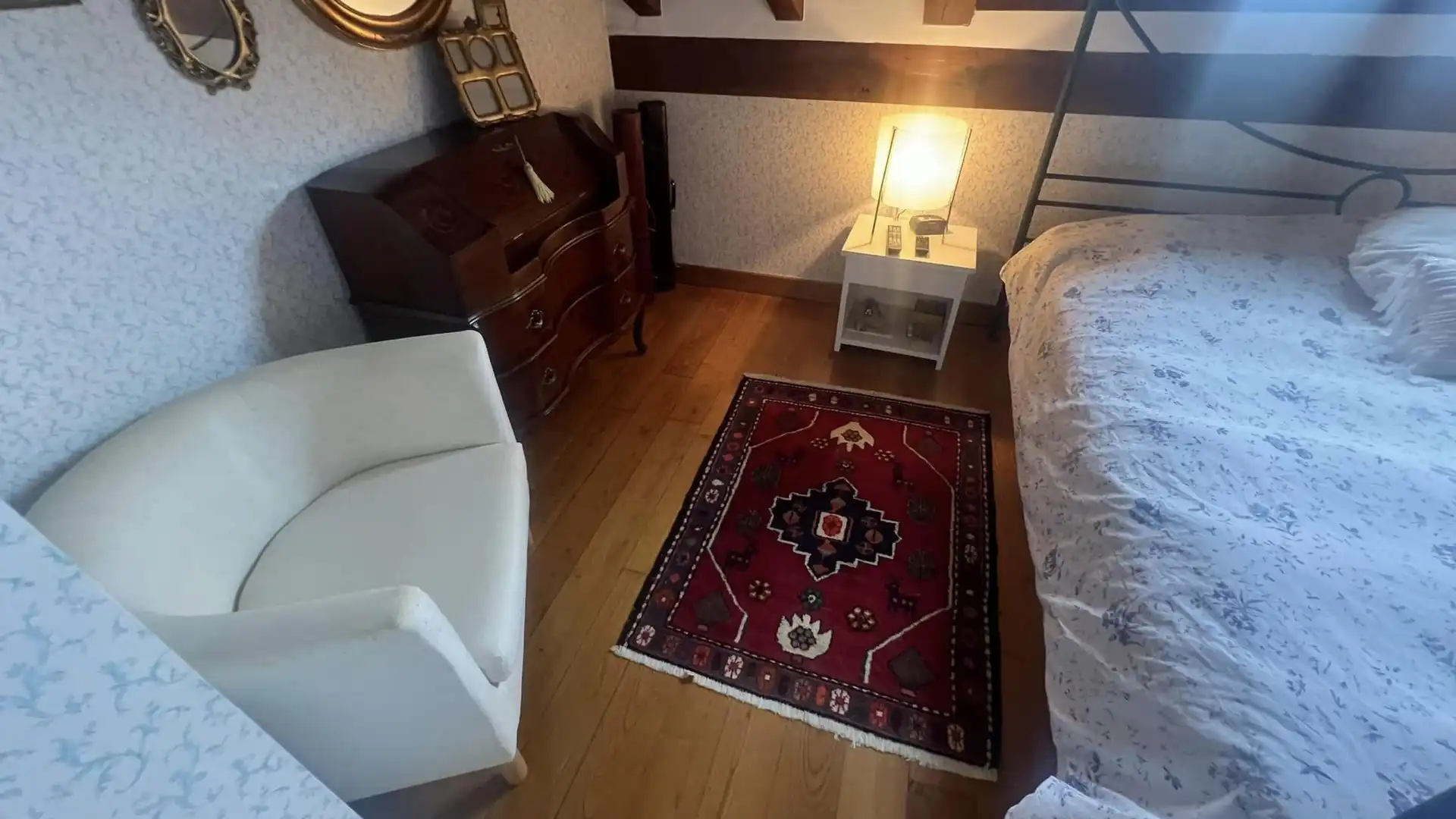 Schlafzimmer von Haus oder Chalet zum Verkauf in Suances mit Heizung, Privatgarten und Parkett
