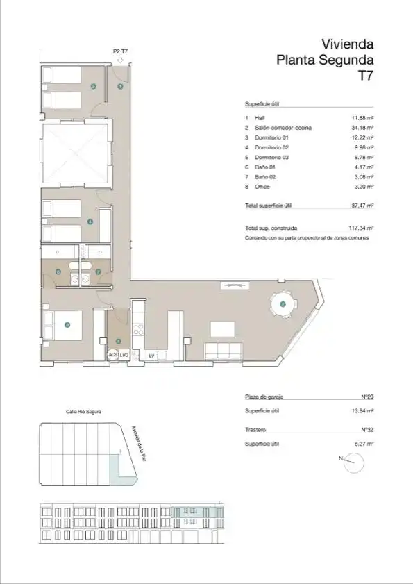 Piso en venta en Jacarilla con Terraza, Piscina y Piscina comunitaria