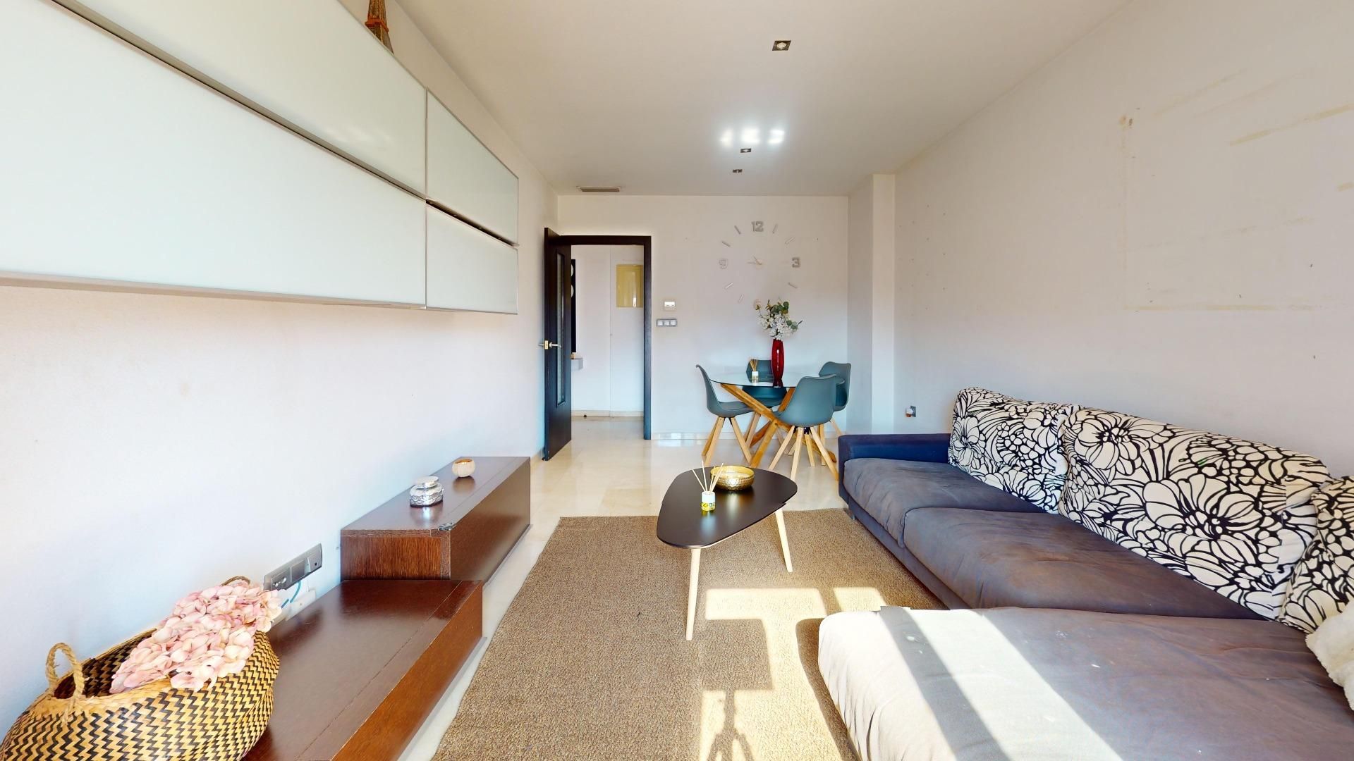 Sala d'estar de Pis en venda en Elche / Elx amb Aire condicionat, Terrassa i Balcó