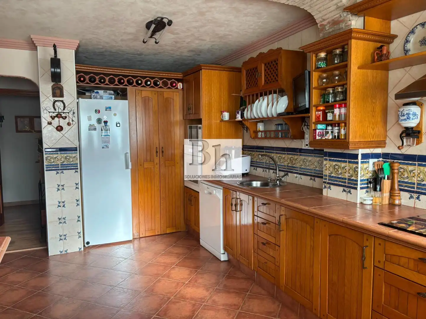 Küche von Wohnung zum Verkauf in Málaga mit Klimaanlage, Privatgarten und Parkett