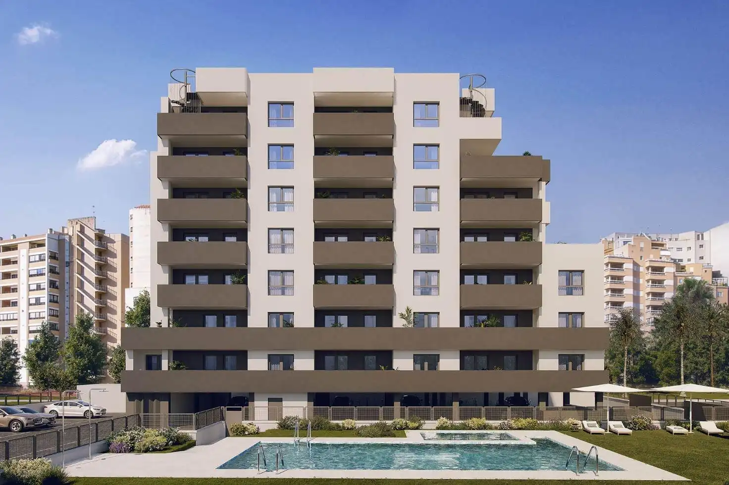 Vista exterior de Apartamento en venta en Oropesa del Mar / Orpesa con Jardín privado, Terraza y Piscina comunitaria